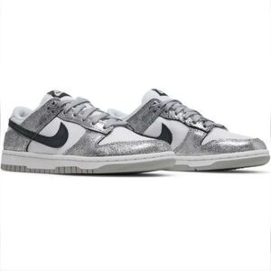 Nike Dunk Low "Metallic Silver/White" Women's Shoe Size 7.5